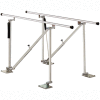 Deluxe Floor Mounted Parallel Bars, Height Adjustable, 12' L