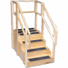 One-Sided Training Stairs with Platform, 55"L x 30"W x 54"H