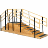 Two-Sided Convertible Training Stairs with Platform, 30" x 30" Platform