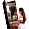Ultra-Safe Glassless Mirror, Free-Standing, 2-Panel, 24"W x 72"H Panels