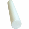 CanDo® White PE Foam Roller, Round, 6" Dia. x 36"L