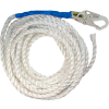 FallTech® 8150T 50' Vertical Lifeline, 5/8" Polyester Rope, with 1 Snap Hook and Taped-End