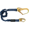 FallTech® 82403 ElasTech 4-1/2' to 6' Shock Absorbing Lanyard, Adjustable Single Leg
