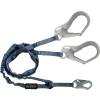 FallTech® 8259Y3 Internal 6' Shock Absorbing Lanyard, with 1 Snap Hook and 2 Rebar Hooks