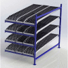 UNEX FC99SKW48844-A Flow Cell Presentation Gravity Rack Add-On, 48"W x 84"D x 72"H