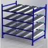 UNEX FC99SR72484-S Flow Cell Heavy Duty Gravity Rack Starter 72"W x 48"D x 72"H with 4 Levels