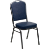Flash Furniture Banquet Stacking Chair - Vinyl 2-1/2" Seat Cushion - Navy - Hercules Series - Pkg Qty 4