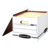 Fellowes 00703 Stor/File™, Letter/Legal Box, 16-1/4"L x 12-1/2"W x 10-1/2"H, White/Blue - Pkg Qty 12