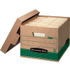Fellowes 12770 Recycled Stor/File™, Letter/Legal Box, 12-1/2x16-1/4x10-1/4, Kraft/Green - Pkg Qty 12