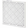 Global Industrial Standard Capacity Pleated Air Filter, MERV 8, Wire Backed, 24"Wx24"Hx4"D - Pkg Qty 6