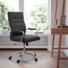 Flash Furniture Executive Swivel Chair - High Back - Leather - Black