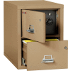Fireking Fireproof 2 Drawer Vertical Safe-In-File Legal 20-13/16"Wx31-9/16"Dx27-3/4"H Sand