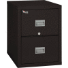 Fireking Fireproof 2 Drawer Vertical File Cabinet Letter 17-3/4"Wx31-9/16"Dx27-3/4"H Black