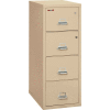 Fireking Fireproof 4 Drawer Vertical Safe-In-File Legal 20-13/16"Wx31-9/16"Dx52-3/4"H Parchment