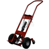 Justrite® 1 Cylinder Caddy 4 Wheel G-2000 - 10-1/2" Pneumatic Wheels - 1000 Lb. Cap.