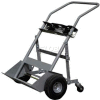 Justrite® 2 Cylinder Truck G-953 - 4 Wheel - 10-1/2" Pneumatic Wheels - 1000 Lb. Cap.