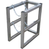 Stainless Steel Cylinder Tube Rack, 1 Wide x 2 Deep, 16"W x 26"D x 30"H,2 Cylinder Cap.