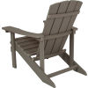 Flash Furniture Charlestown All-Weather Adirondack Chair - Light Gray Faux Wood