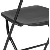 Flash Furniture Plastic Folding Chair - Black