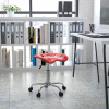 Flash Furniture Desk Stool - Backless - Plastic - Red