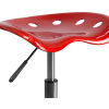 Flash Furniture Desk Stool - Backless - Plastic - Red