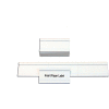 MasterVision Magnetic Data Cards, White, Accessories, 1" X 2", 25 pack