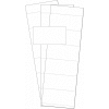 MasterVision Data Card Replacement Inserts, White, Accessories, 3" X 1.75", 500 pack