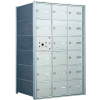1400 Series Front Loading Horizontal Wall-Mounted Mailbox, 17 Compartments, Anodized Aluminum