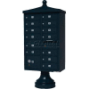 Vital Cluster Box Unit w/Vogue Traditional Accessories, 13 Unit & 1 Parcel Locker, Black