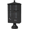 Vital Cluster Box Unit w/Vogue Traditional Accessories, 16 Unit & 2 Parcel Lockers, Dark Bronze