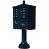 Vital Cluster Box Unit w/Vogue Traditional Accessories, 8 Unit & 2 Parcel Lockers, Black