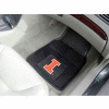 University of Illinois - Heavy Duty Vinyl 2 Piece Car Mat Set 17"W x 27"L - 8912
