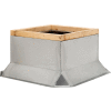 Fantech Fixed Non-Ventilated Curb 5ACC17FT, 17-1/2" Square x 12"H, Galvanized Steel
