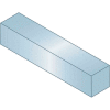 Machine Key - 1/8" x 1/8" x 1-1/4" - Steel - Zinc Clear - Undersize - ANSI B17.1 - Pkg Qty 50