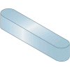 Machine Key - 4 mm x 4 mm x 40 mm - C45K - Zinc Clear Trivalent - Undersize - DIN 6885 - Pkg Qty 25