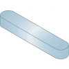 Machine Key - 10 mm x 8 mm x 40 mm - C45K - Zinc Clear Trivalent - Undersize - DIN 6885 - Pkg Qty 10