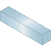 Machine Key - 5/32" x 5/32" x 1-1/2" - Form B - Steel - Zinc Clear Trivalent - Oversize - Pkg Qty 100