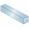 Keystock - 1/4" x 5/8" x 1 Ft - Carbon Steel - Zinc Clear Trivalent - Oversize - ANSI B17.1