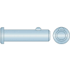 1/4" x 2" Cotterless Clevis Pin - Low Carbon Steel - Zinc Clear - Pkg Qty 25
