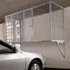Folding Guard Wall Mount Garage Storage Ventilated Locker, 96"Wx36"Dx36"H, Gray, Unassembled