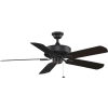 Fanimation TF910BL Edgewood Wet Location Ceiling Fan, 5461 CFM, 183 RPM, Black