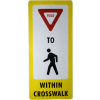 FlexPost® Pedestrian Crossing Decal