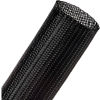 Techflex Clean Cut Fray Resistant Sleeving 1.75&quot; Dia., 200', Black