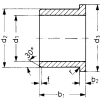 iglide® GFI-1011-08 5/8" x 1/2" iglide G300 Polymer Flange Bearing