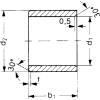 IGUS GSI-0506-12 3/8" x 3/4" iglide G300 Polymer Sleeve Bearing