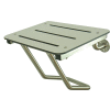 Frost Full Wall Mounted Shower Seat - Stainless/White - 972