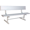 6' Aluminum Park Bench with Back, Portable
