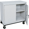 Sandusky Mobile Work Height Storage Cabinet TA11361830 Double Door - 36x18x30, Gray