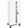 Sandusky TA4R362472-22- Mobile Storage Cabinet- 36"W x 24"D x 72"H, White