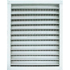 Master Flow® Aluminum Wall Louver, 12"W X 18"L, Mill - Pkg Qty 12